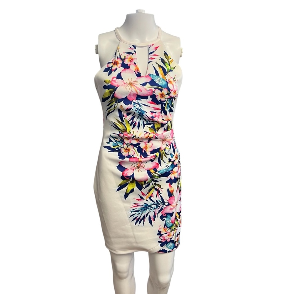 Guess NWOT Women’s Vibrant Floral Sheath Mini Dress Sz. 2